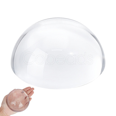 Glass Crystal Ball Display Decorations DJEW-WH0103-032-1