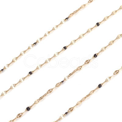 3.28 Feet Handmade Stainless Steel Dapped Chains X-CHS-D026-16G-G-1