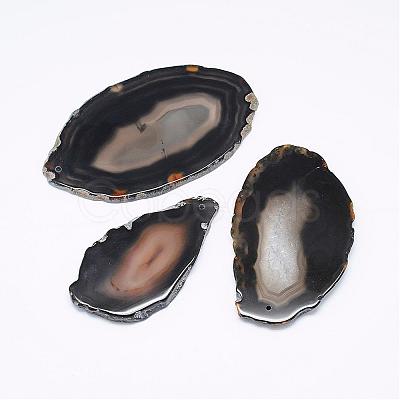 Natural Agate Pendants G-F428-A-08-1