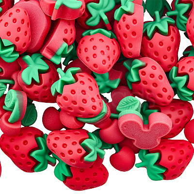 60Pcs 2 Styles Resin Decoden Cabochons CRES-SC0003-13-1