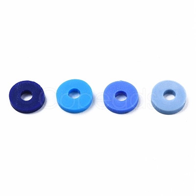 Handmade Polymer Clay Beads Strands CLAY-R089-6mm-T02B-31-1