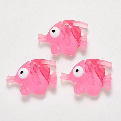 Translucent Frosted Resin Cabochons X-CRES-N022-13-1