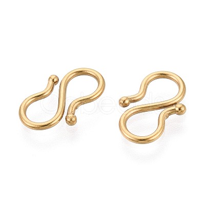 304 Stainless Steel S-Hook Clasps STAS-N125-23A-G-1