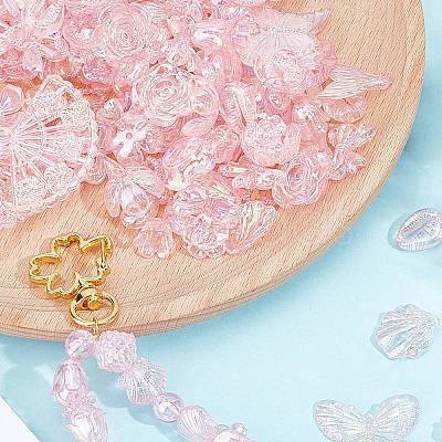 200g Transparent Acrylic Beads OACR-SP0001-86B-1