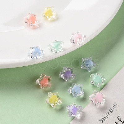 Transparent Acrylic Beads TACR-S152-01A-1