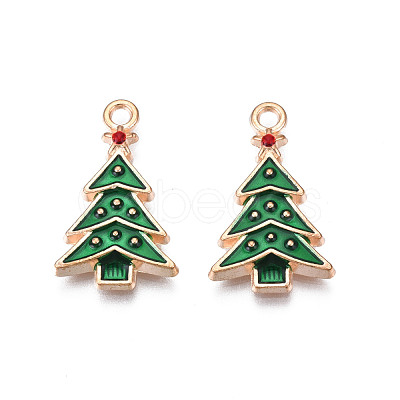 Christmas Alloy Enamel Pendants ENAM-Q442-65-1