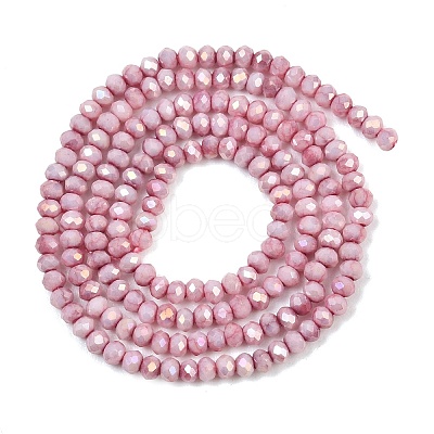 Electroplate Rondelle Glass Beads Strands GL-T021-2x2.5mm-17-24-1