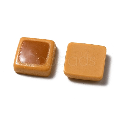 Opaque Resin Biscuits Cabochons RESI-WH0035-41A-1