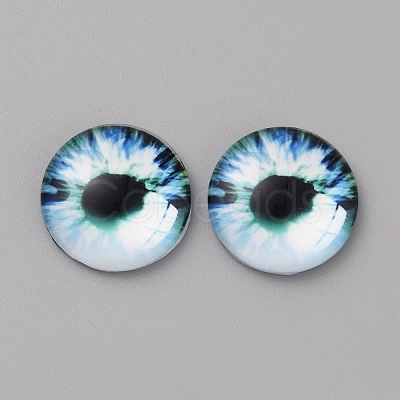 Glass Cabochons LS-GLAA-WH0033-75F-10-1