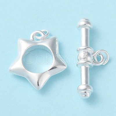 925 Sterling Silver Toggle Clasps STER-D005-06S-1