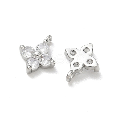 SHEGRACE Brass Cubic Zirconia Charms XGRQ4H448-680P-A-1