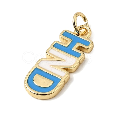 Brass Enamel Pendants KK-CBAA41C-17B-G-1