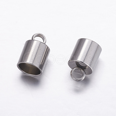Tarnish Resistant 304 Stainless Steel Cord Ends STAS-P161-06-6mm-1