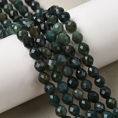 Natural Moss Agate Beads Strands G-K376-F16-01-1