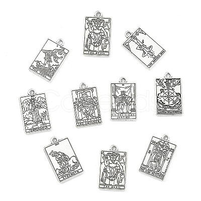 40Pcs 20 Styles Tibetan Style Zinc Alloy Pendants FIND-CJC0004-36-1