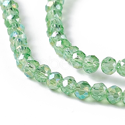 Electroplate Glass Beads Strands EGLA-R048-2mm-10-1
