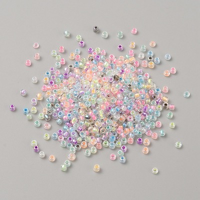 Glass Round Seed Beads GLAA-TAC0018-01-1