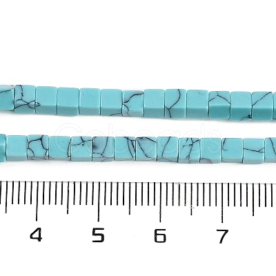Synthesis Turquoise Beads Strands G-B129-A07-01-1