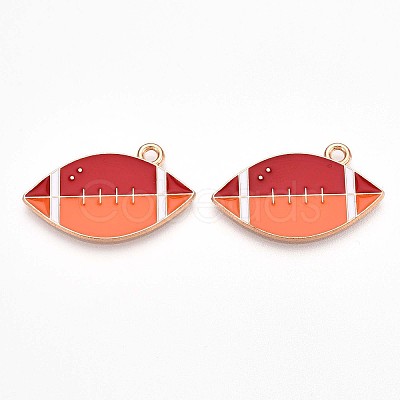 Alloy Enamel Pendants ENAM-T022-17-1