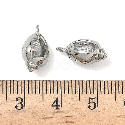 Ocean Style Brass Micro Pave Cubic Zirconia Pendants KK-A280-01B-P-1