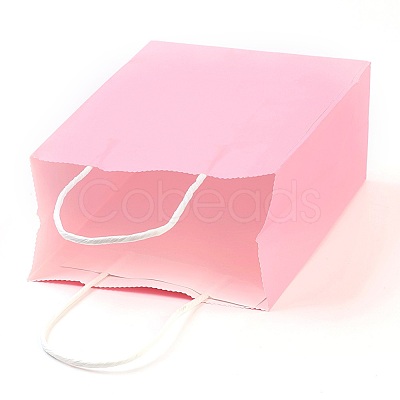 Pure Color Kraft Paper Bags LS-AJEW-G020-A-11-1