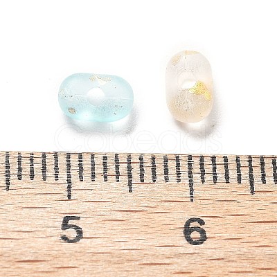 Gradient Color Transparent Frosted Acrylic Beads X1-OACR-M023-06F-1