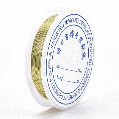 Round Copper Jewelry Wire X-CWIR-S002-0.3mm-02-1