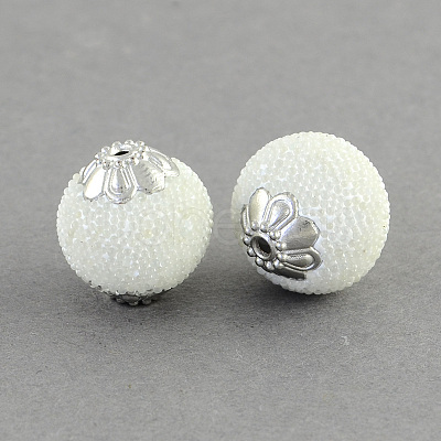 Round Handmade Indonesia Beads IPDL-R404-02-1