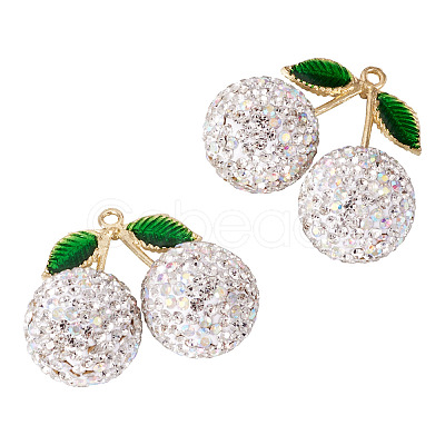 2Pcs Alloy Cherry Charms FIND-TA0009-30E-1
