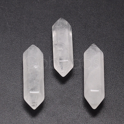 Natural Quartz Crystal Double Terminated Points Healing Stones G-K010-30mm-01-1