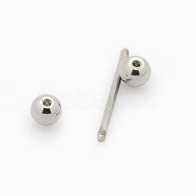 Tarnish Resistant 316L Surgical Stainless Steel Tongue Rings AJEW-P002-02-1