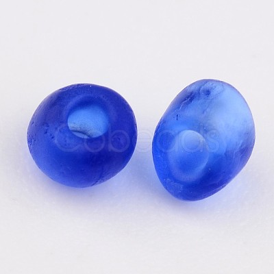 8/0 Frosted Round Glass Seed Beads X-SEED-A008-3mm-M8-1