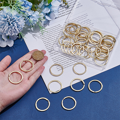 50Pcs Alloy Double Loops Jump Rings FIND-SP0005-48-1