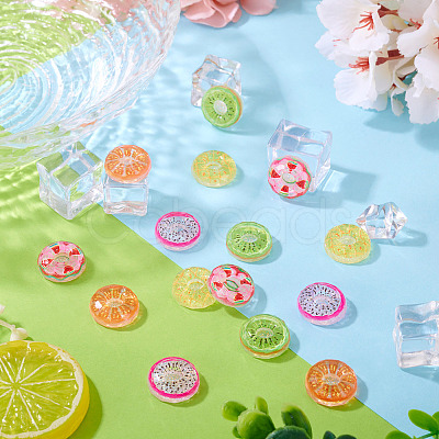 15Pcs Transparent Resin Cabochons CRES-TA0001-66-1