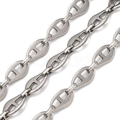 304 Stainless Steel Nuggets Link Chains CHS-S012-19P-1