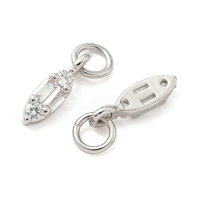 Brass Micro Pave Cubic Zirconia Pendants KK-Z120-40P-1