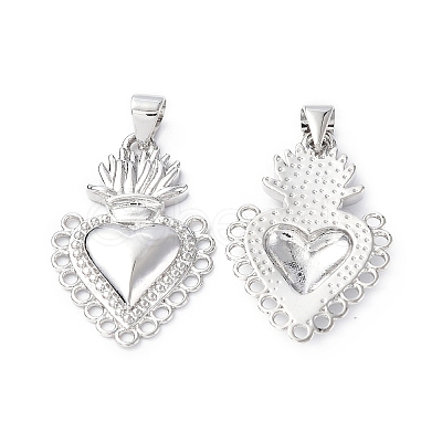 Eco-Friendly Rack Plating Brass Pendants KK-F845-37P-1