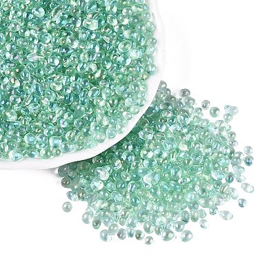 Transparent Electroplate Glass Beads EGLA-Q138-01E-1