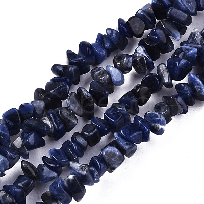 Natural Sodalite Beads Strands G-S364-080-1