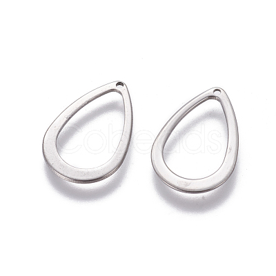 Tarnish Resistant 304 Stainless Steel Open Pendants STAS-L234-085P-1