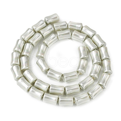 Electroplate Opaque Glass Imitation Pearl Beads Strands EGLA-H113-07D-1