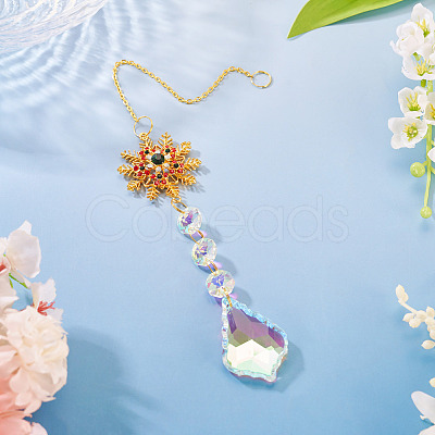 1Pc Alloy Wind Chime Ornament HJEW-TADJ0001-07B-1