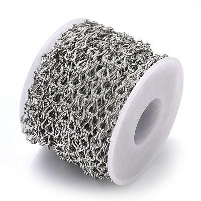 Brass Textured Twist Link Chains CHC-H116-05P-1