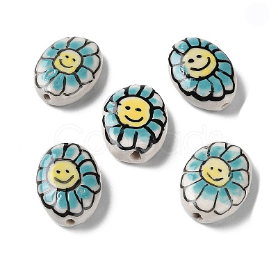 Handmade Porcelain Beads PORC-G011-04E-1