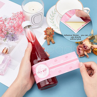 2 Bags 2 Colors Adhesive Sticker with Paper Sticker DIY-PH0002-22-1
