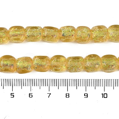Handmade Foil Lampwork Beads Strands FOIL-K003-05F-1