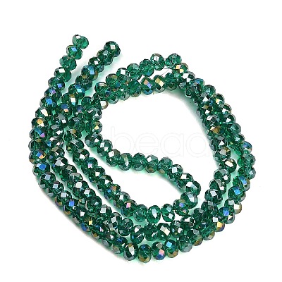 Electroplate Glass Beads Strands GL-CBAA615-02D-1
