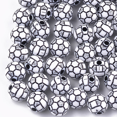 Craft Style Acrylic Beads X-MACR-T023-19-1