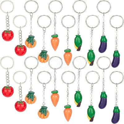 DIY Vegetables Themed Keychain Making Kits DIY-NB0004-62-1