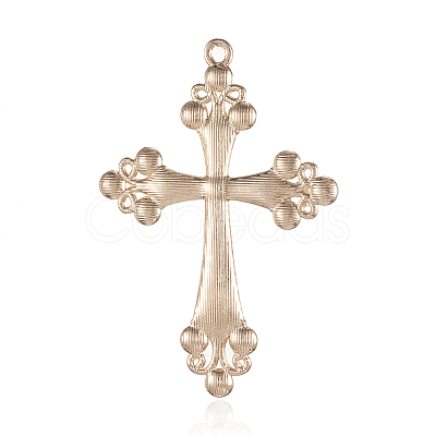 Alloy Rhinestone Big Pendants RB-J112-28KCG-1
